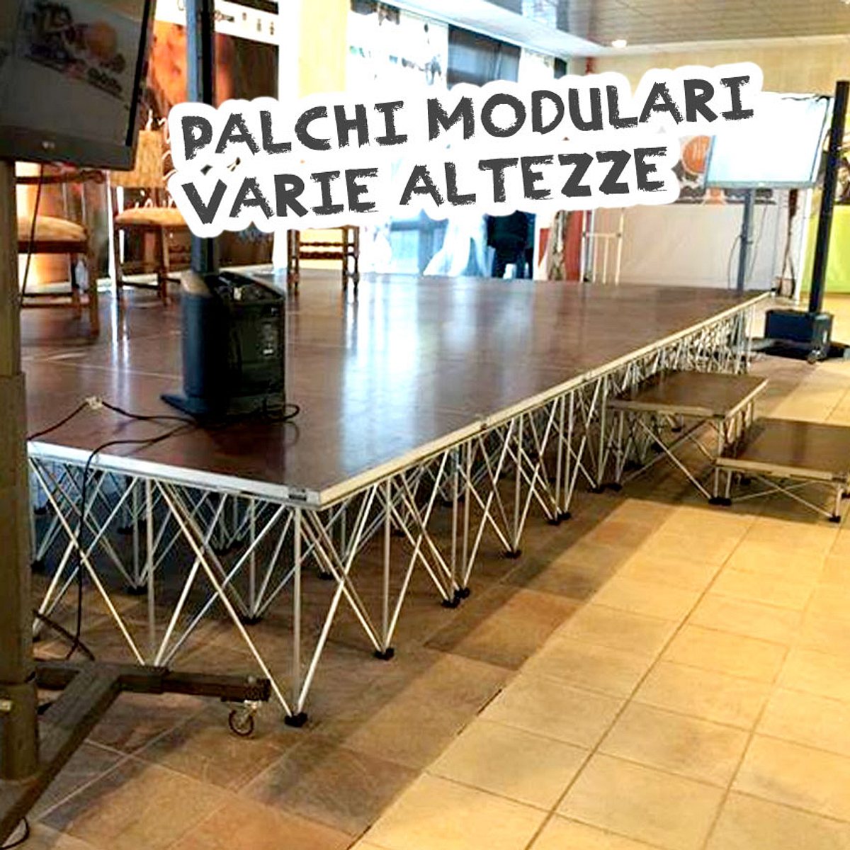 Noleggio palchi modulari titan stage