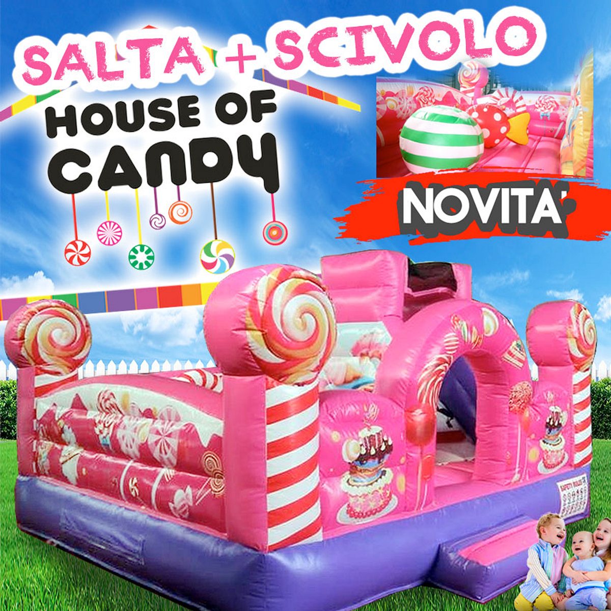 Gonfiabili Medi (3-10 anni)