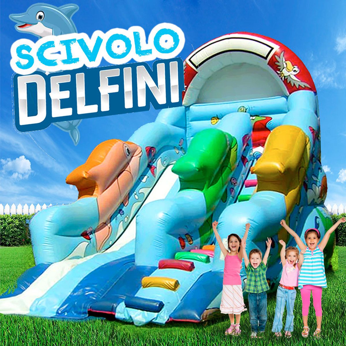 NOLEGGIO SCIVOLO DELFINI DOLPHIN SLIDE