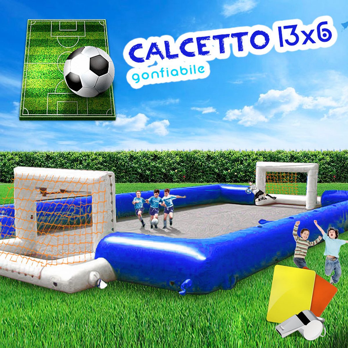 Campo calcio gonfiabile brescia