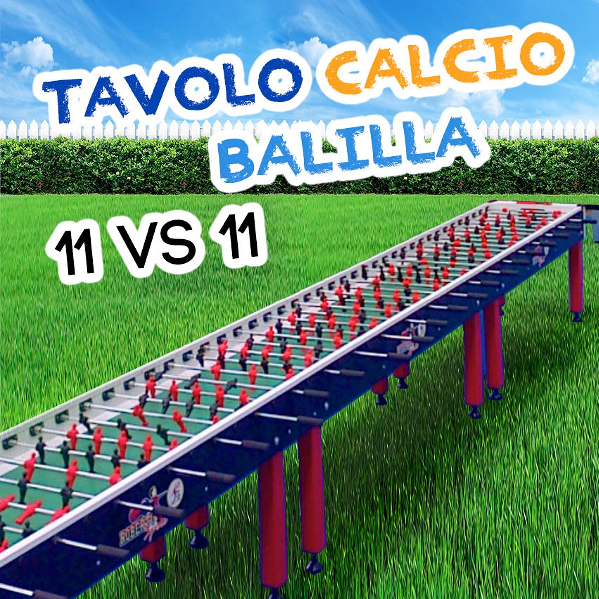 Calcio balilla gigante giocatori