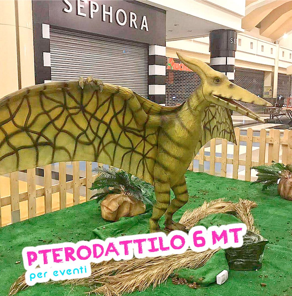 PTEROSAURO 6 METRI ANIMATRONICO